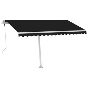 vidaXL Auvent automatique sur pied 400x300 cm Anthracite