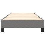vidaXL Cadre de lit sans matelas gris foncé 80x200 cm tissu