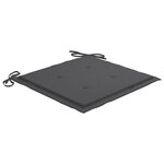 vidaXL Chaises de jardin lot de 6 avec coussins Bois d'acacia solide