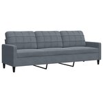 vidaXL Ensemble de canapés 2 Pièces avec coussins Gris foncé Velours