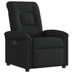 vidaXL Fauteuil inclinable électrique Noir Tissu