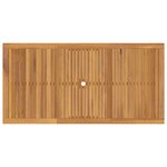 Ensemble de salle à manger de jardin 7 pièces vidaXL en poly rotin noir acacia