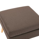 vidaXL Repose-pied Marron Tissu