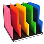 Trieur Vertical Modulotop Ecoblack 5 Intercalaires - Arlequin - Exacompta