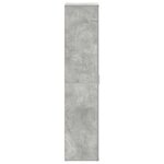 vidaXL Armoire à chaussures gris béton 80x39x180 cm en bois aggloméré