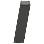 vidaXL Pieds de table basse en U 2 pièces Anthracite 30 x (30-31) cm Acier
