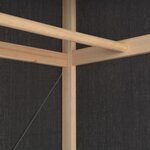 vidaXL Garde-robe Gris 79 x 40 x 170 cm Tissu