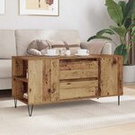 vidaXL Table basse Bois Ancien 102 x 44 5 x 50 cm Bois d'ingénierie