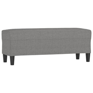vidaXL Banc Gris foncé 100x35x41 cm Tissu