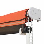 vidaXL Auvent rétractable 250x150 cm Orange et marron