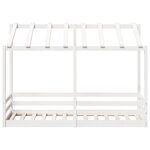 vidaXL Lit pour enfants sans matelas blanc 90x190 cm bois pin massif