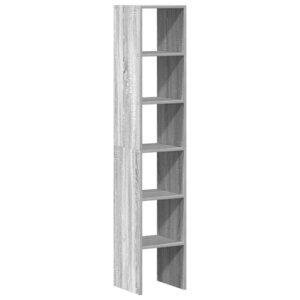 vidaXL Bibliothèques 2 Pièces empilable sonoma gris bois d'ingénierie