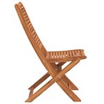 vidaXL Chaises pliables de jardin lot de 4 gris bois d'acacia massif