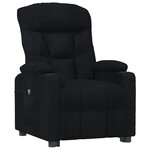 vidaXL Fauteuil Noir Tissu