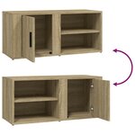 vidaXL Meubles TV 2 Pièces Chêne sonoma 80x31 5x36 cm Bois d'ingénierie