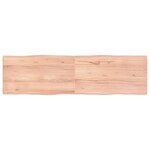 vidaXL Dessus de table bois massif traité bordure assortie