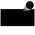 vidaXL Film solaire de piscine flottant PE 1000x500 cm Noir et bleu