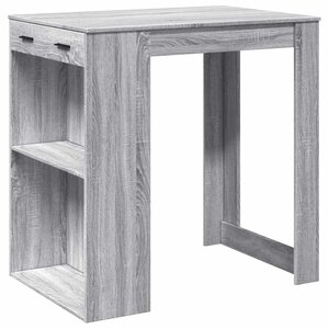 vidaXL Table de bar sonoma gris 102x70x103 5 cm bois d'ingénierie