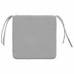 vidaXL Coussins de siège 4 Pièces Gris nuage 40 x 40 x 3 cm tissu