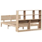 vidaXL Lit bibliothèque sans matelas 140x190 cm bois de pin massif