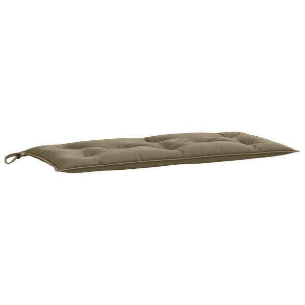 vidaXL Coussin de banc de jardin taupe mélangé 100x50x7 cm tissu