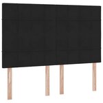 vidaXL Lit avec rangement et LED Noir 140 x 200 cm Velours