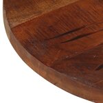 vidaXL Dessus de table Ø 60x3 8 cm rond bois massif de récupération
