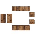 vidaXL Ensemble meuble TV 8 Pièces Bois ancien 30.5 x 30 x 60 cm