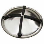 vidaXL Foyer et barbecue avec tisonnier 2 en 1 56x56x49 cm Inox