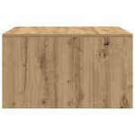 vidaXL Table basse avec tiroirs chêne artisanal 70 5x70x40 cm