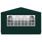 vidaXL Tente de réception avec parois latérales 4x6 m Vert 90 g/m²