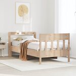 vidaXL Cadre de lit sans matelas 100x200 cm bois massif de pin