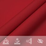 vidaXL Voile de parasol tissu oxford rectangulaire 2x4 5 m rouge
