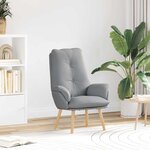 vidaXL Fauteuil relaxant Gris clair 69 x 74 x 93 cm tissu