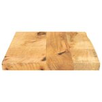 vidaXL Dessus de table 50x40x2 5 cm bord vif bois massif manguier brut