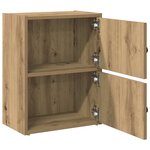 vidaXL Bibliothèque chêne artisanal 40x24x52 cm bois d'ingénierie