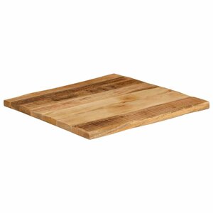 vidaXL Dessus de table bord vivant 40x40x3 8 cm bois de manguier brut