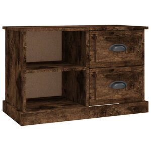 vidaXL Meuble TV chêne fumé 73x35 5x47 5 cm bois d'ingénierie