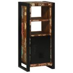 vidaXL Ensemble de mobilier de salle de bain avec étagère avec stockage avec porte 4 Pièces