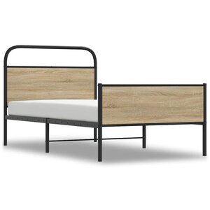 vidaXL Cadre de lit sans matelas 107x203 cm chêne sonoma