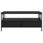 vidaXL Table basse Chêne noir 100 x 51 x 45 cm Bois d'ingénierie
