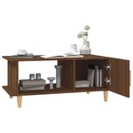 vidaXL Table basse chêne marron 90x50x40 cm bois d'ingénierie