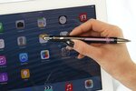 Stylo à bille Epsilon Touch blanc-argent Pte Extra Large Bleu SCHNEIDER