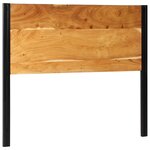 vidaXL Tête de lit 120 cm bois massif d'acacia et fer