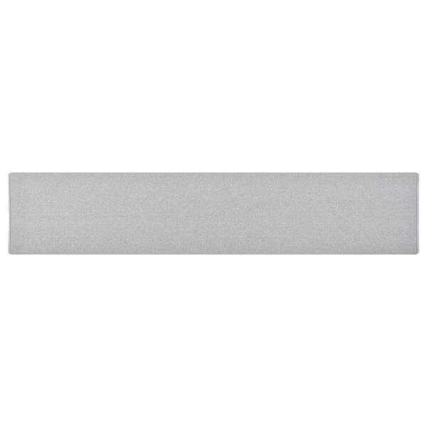 vidaXL Tapis de couloir Gris clair 80x400 cm