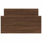vidaXL Cadre de lit sans matelas chêne marron 100x200 cm