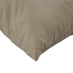 vidaXL Coussins de palette lot de 2 taupe tissu oxford