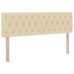 vidaXL Lit avec rangement et matelas avec matelas Crème 140 x 200 cm