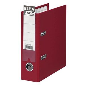 Classeur à levier rado plast A5 à la Française Dos de 75 mm Rouge ELBA