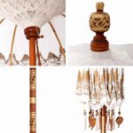 vidaXL Parasol balinais Crème 215 x 215 x 260 cm